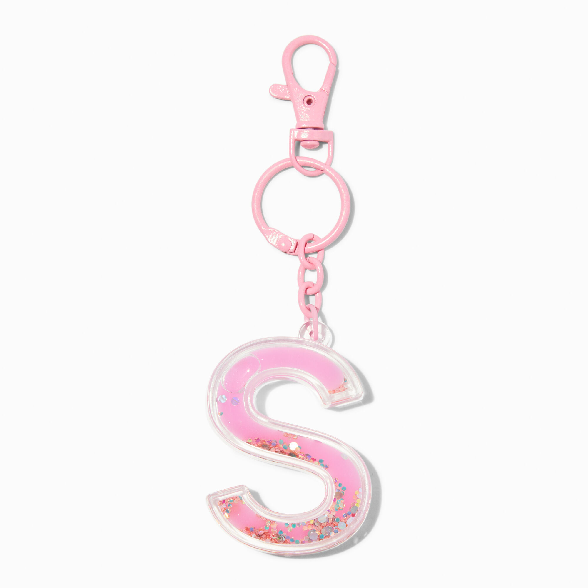 Initial Water-Filled Keychain - S,