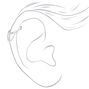 Silver Ball Chain Cartilage Hoop Earring,