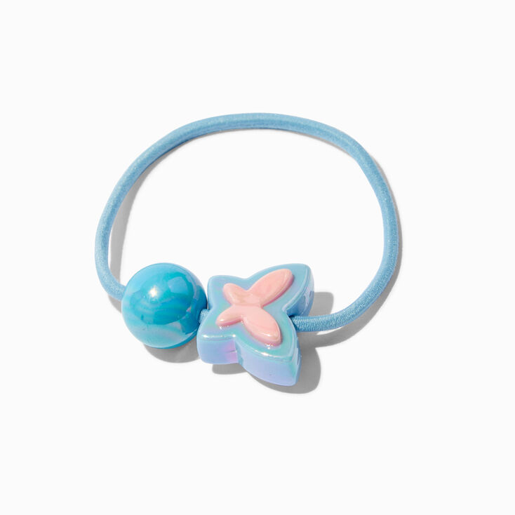 Claire&#39;s Club Iridescent Butterfly Neon Hair Ties - 6 Pack,