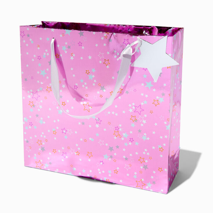 Pink Star Large Tissue Paper &amp; Gift Bag,