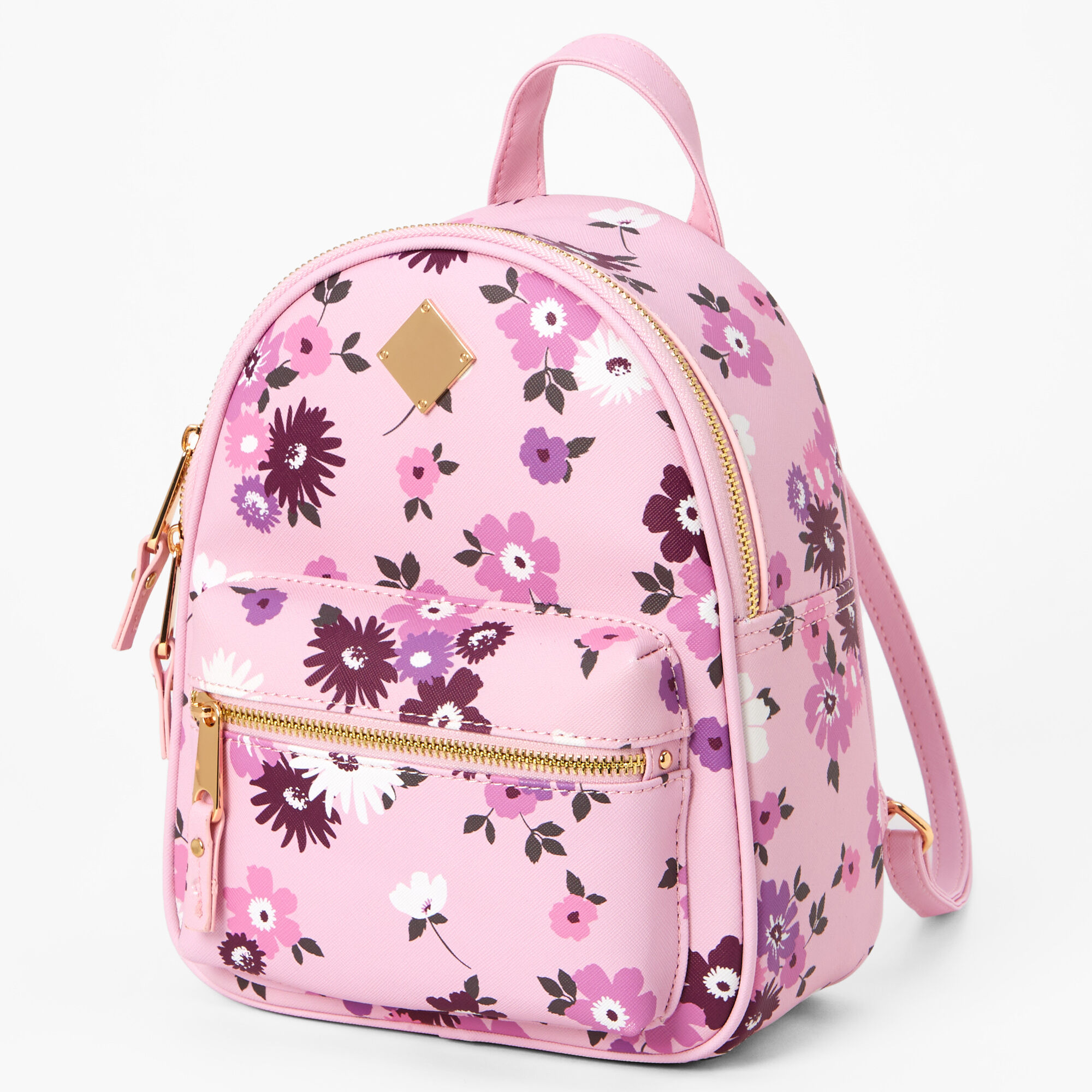 UNDER ONE SKY Floral Mini Backpack Cute Cottagecore Granny Kawaii Dusty  Lilac