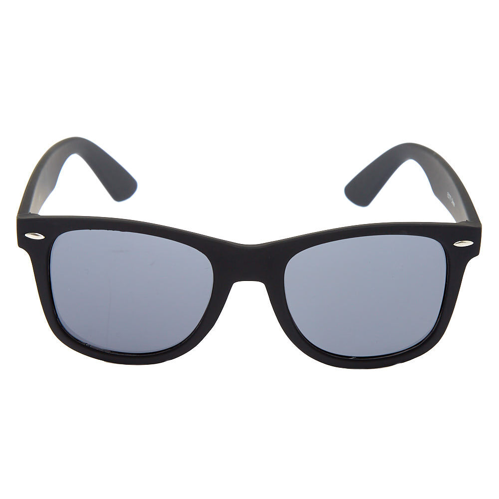 Lunettes de soleil rétro noir mat,
