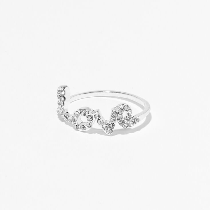 Silver Love Heart Rings &#40;5 Pack&#41;,