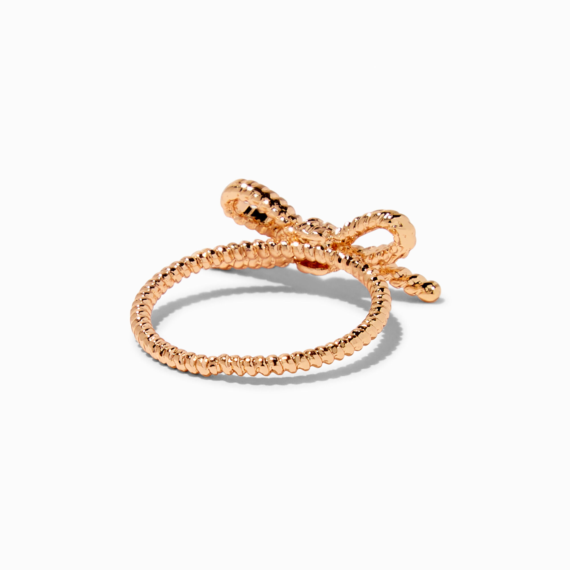 gold tone bow ring