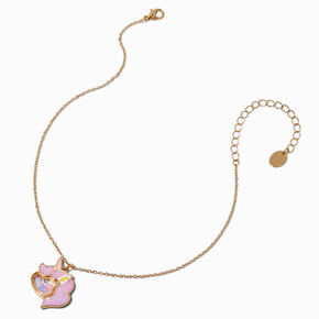 Claire&#39;s Club Pink Shaker Unicorn Pendant Necklace,