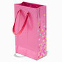 Sac cadeau rose design confetti - Petite taille,