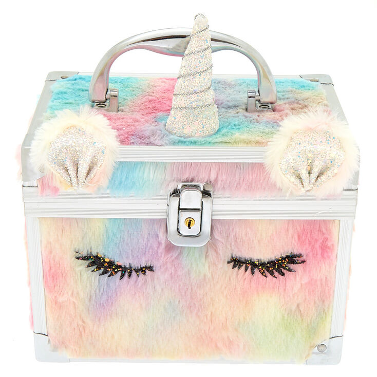 Fuzzy Rainbow Unicorn Lock Box,