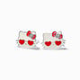Sterling Silver Hello Kitty&reg; Heart Eyes Stud Earrings,