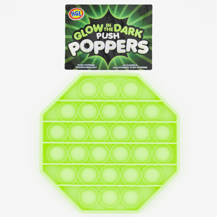 Glow in the Dark Push Poppers Fidget Toy &ndash; Styles May Vary,