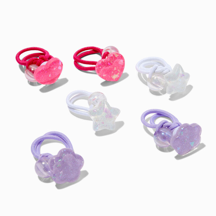 Claire&#39;s Pink Mixed Hair Ties - 6 Pack,