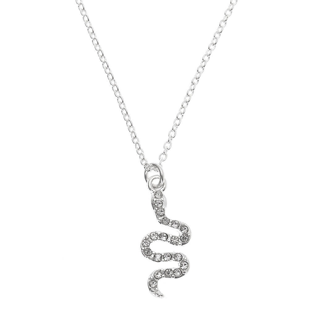 Snake charm top necklace