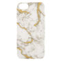 White + Gold Marble Phone Case - Fits iPhone 6/7/8/SE,