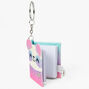 Glitter Ombre Panda Mini Diary Keychain - Pink,
