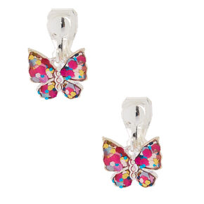Earrings Womens S Claire Glitter Erfly Clip On Drop Earrings
