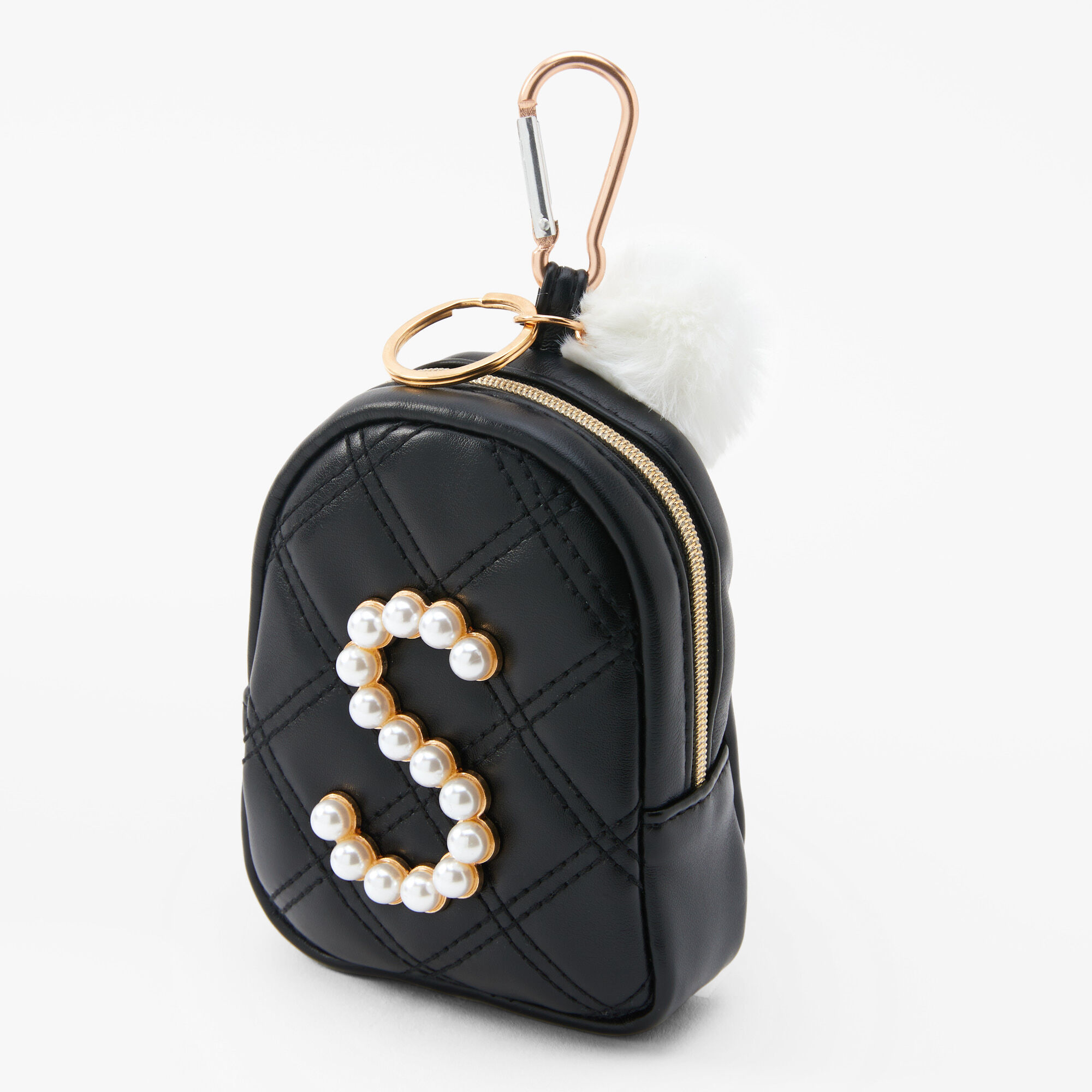 VS mini backpack keychain/charm/coin purse brand new black studded logo 