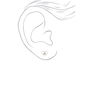 Silver Embellished Spring Mix Stud Earrings - 9 Pack,