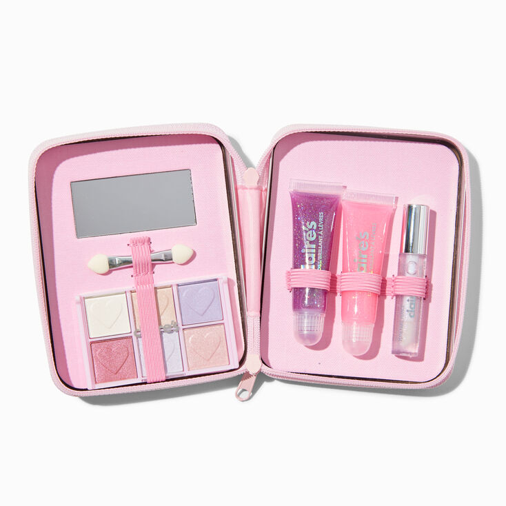 Pink Butterfly Bling Makeup Tin,