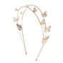 Gold Double Row Butterfly Headband,