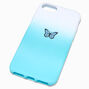 Coque de portable papillon d&eacute;grad&eacute; bleu - Compatible avec iPhone&reg;&nbsp;6/7/8/SE,