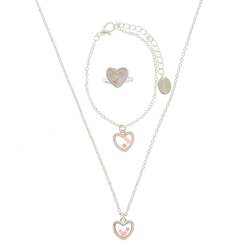 Claire s Club Heart Jewellery Set Claire s