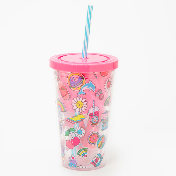 Ensemble de toilette gobelet Get Happy - Rose,