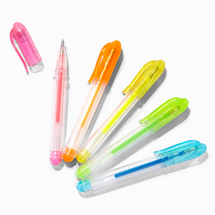 Daisy Happy Face Mini Jelly Pen Set - 5 Pack,