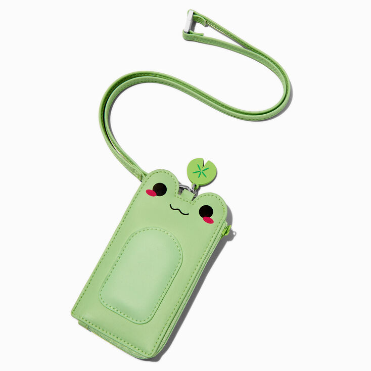 Green Frog Wallet With Lanyard,