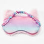 Initial Cat Sleeping Mask - Pink, J,