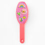 Team Rainbow Bling Mini Paddle Hair Brush - Coral,