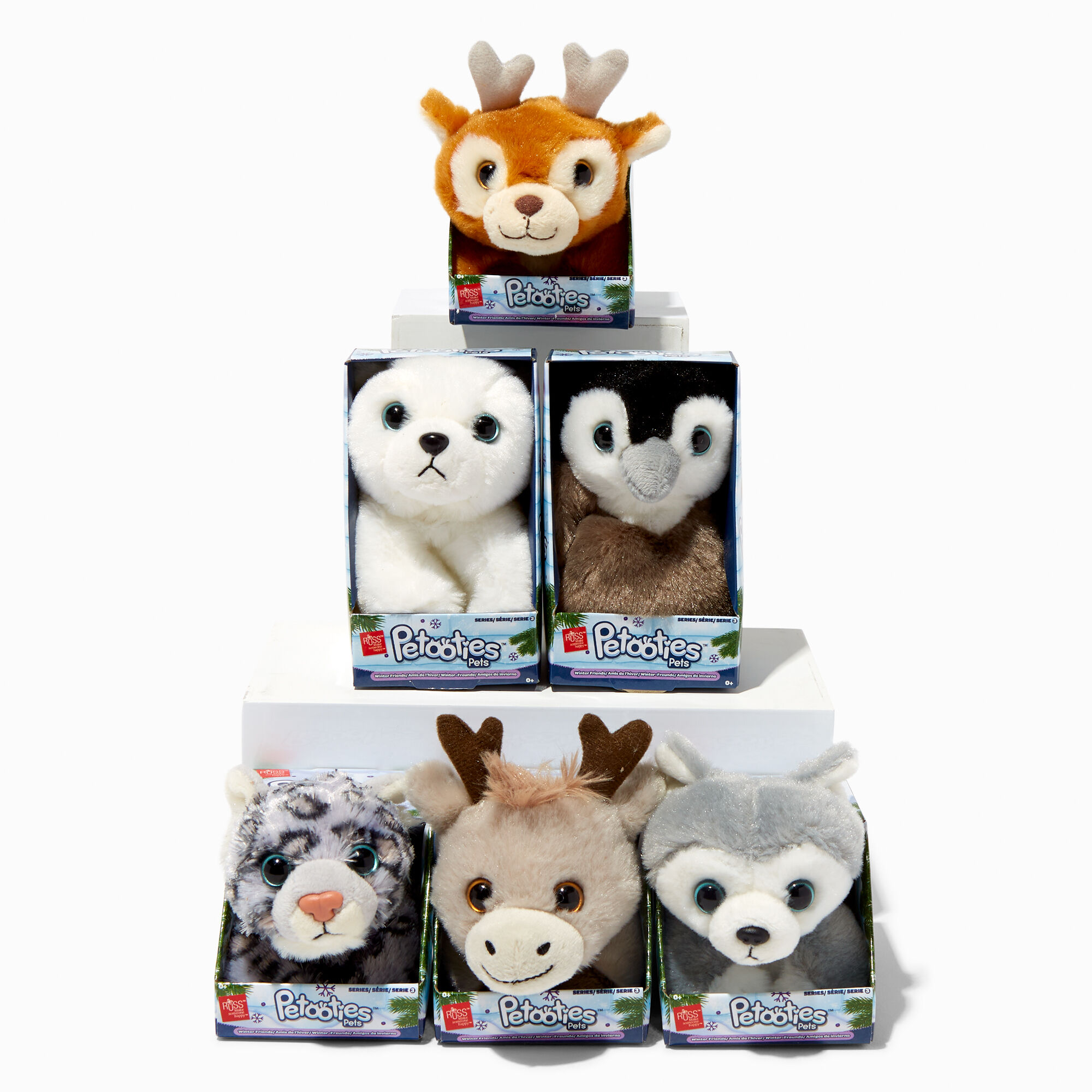 View Claires Petooties Pets Winter Series 6 Soft Toy Styles Vary information