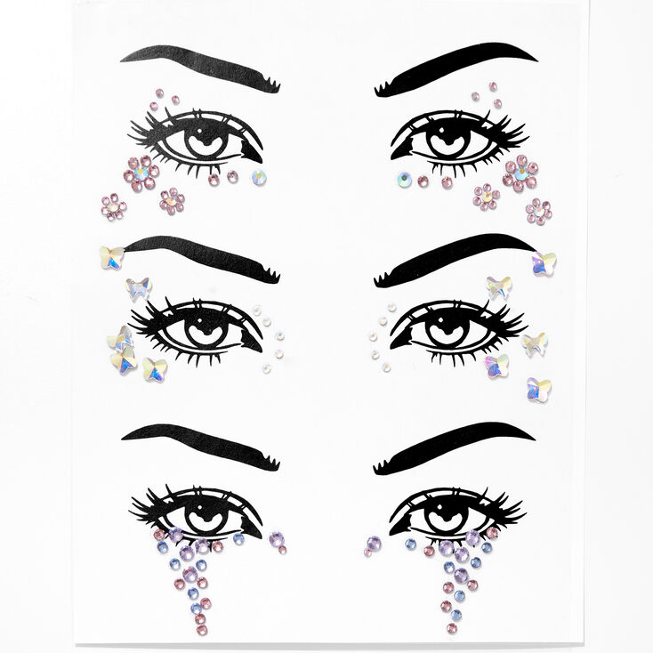 Pastel Flower Eye Gems - 3 Pack,