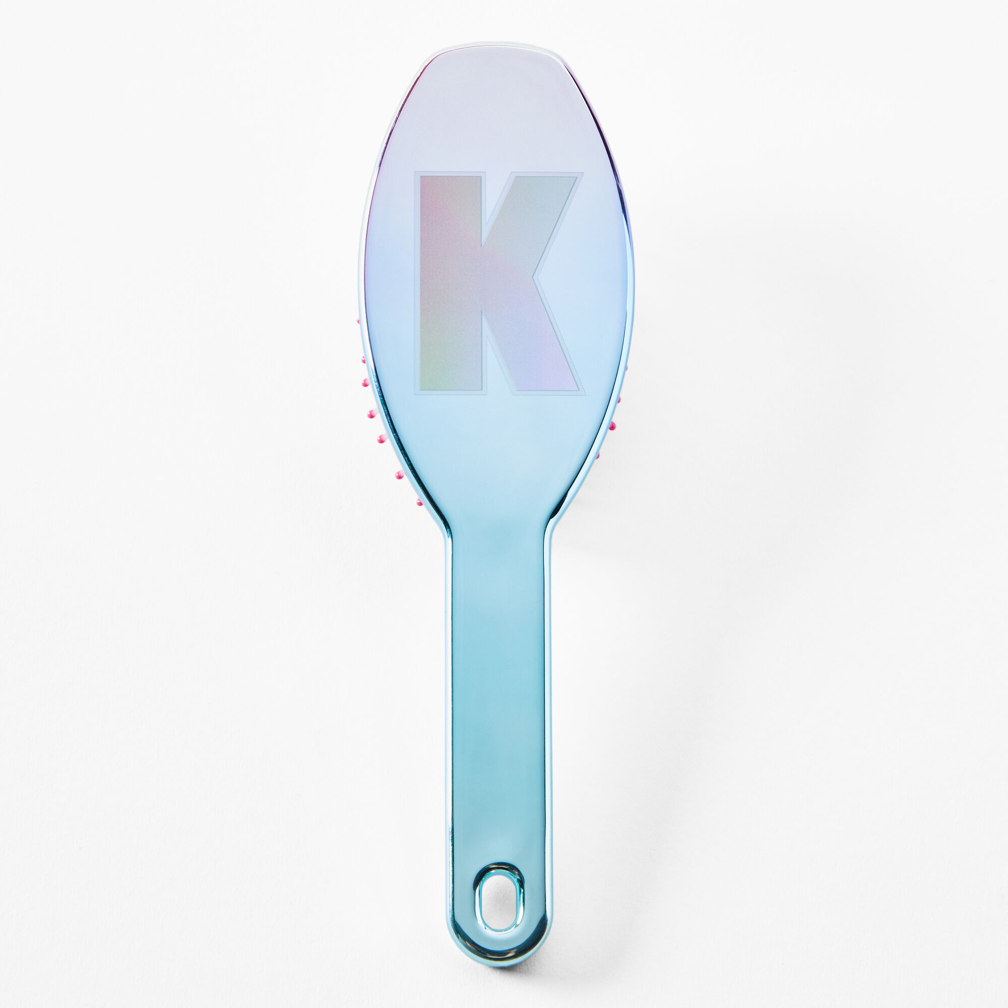 Initial Paddle Hair Brush - Blue, K,