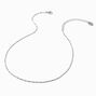 Silver-tone Delicate Twisted Necklace,