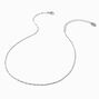 Silver Delicate Twisted Necklace,
