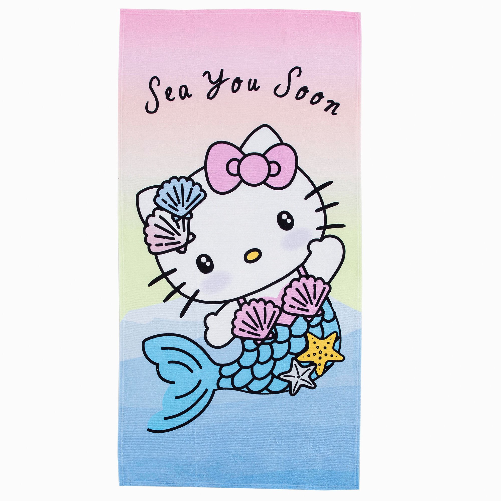 Hello Kitty Sea You Soon Beach Towel ds Claire s US