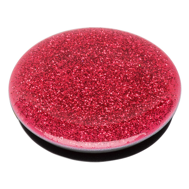 PopSocket PopGrip rouge &agrave; paillettes,