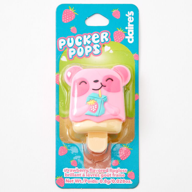 Pucker Pops&reg; Panda Juice Lip Gloss - Strawberry,
