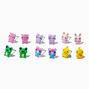 Pastel Cute Animal Stud Earrings - 6 Pack,