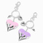 Best Friends Dripping Hearts Keychains - 2 Pack,
