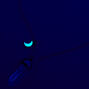 Blue Moon Glow in the Dark Mystical Gem Pendant Necklace,