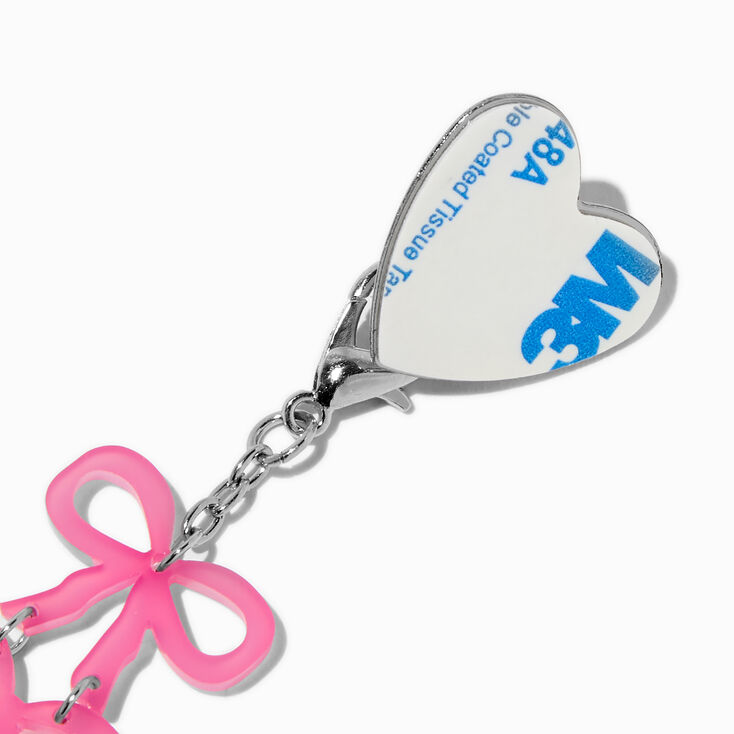 Pink Bows Sticker Tumbler Charm,