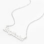 Collier &agrave; pendentif signe du zodiaque gothique couleur argent&eacute;e - Sagittaire,