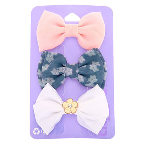 Go to Product: Pastel Floral Hair Bow Clips - 3 Pack from Claires
