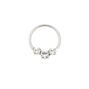 Sterling Silver 22G Crystal Cartilage Hoop Earring,