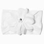 Claire&#39;s Club Special Occasion White Flower Bow Headwrap,