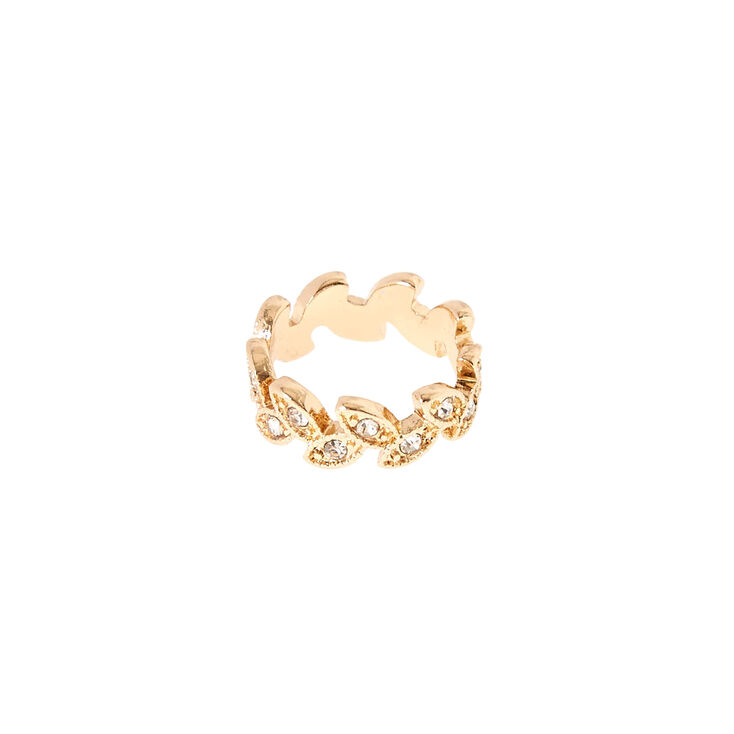 Gold Leaf Midi Ring | Claire's US
