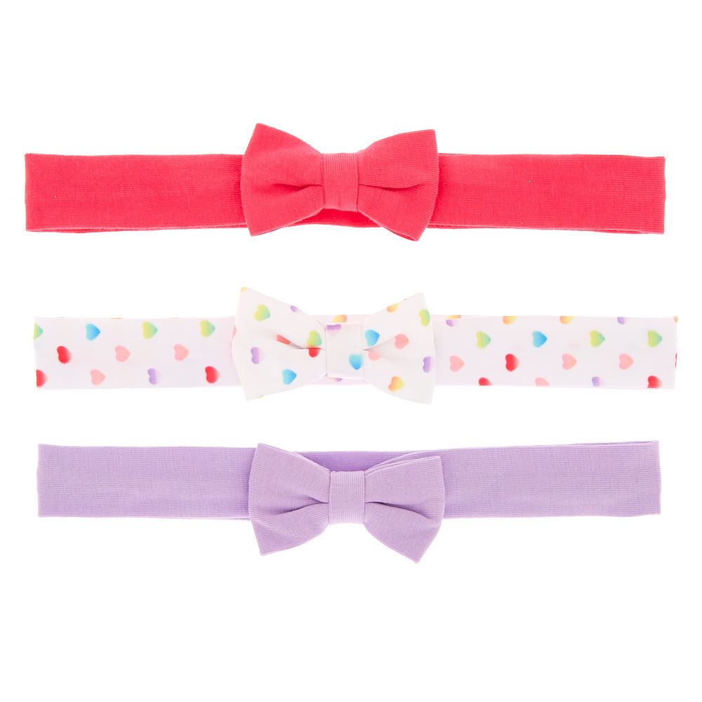 Claire's Club Bow Headwraps - 3 Pack,