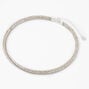 Silver Embellished Coiled Choker Necklace,
