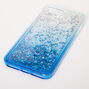 Coque de portable remplie de liquide avec &eacute;toiles &agrave; paillettes bleues - Compatible avec iPhone 6/7/8 Plus,