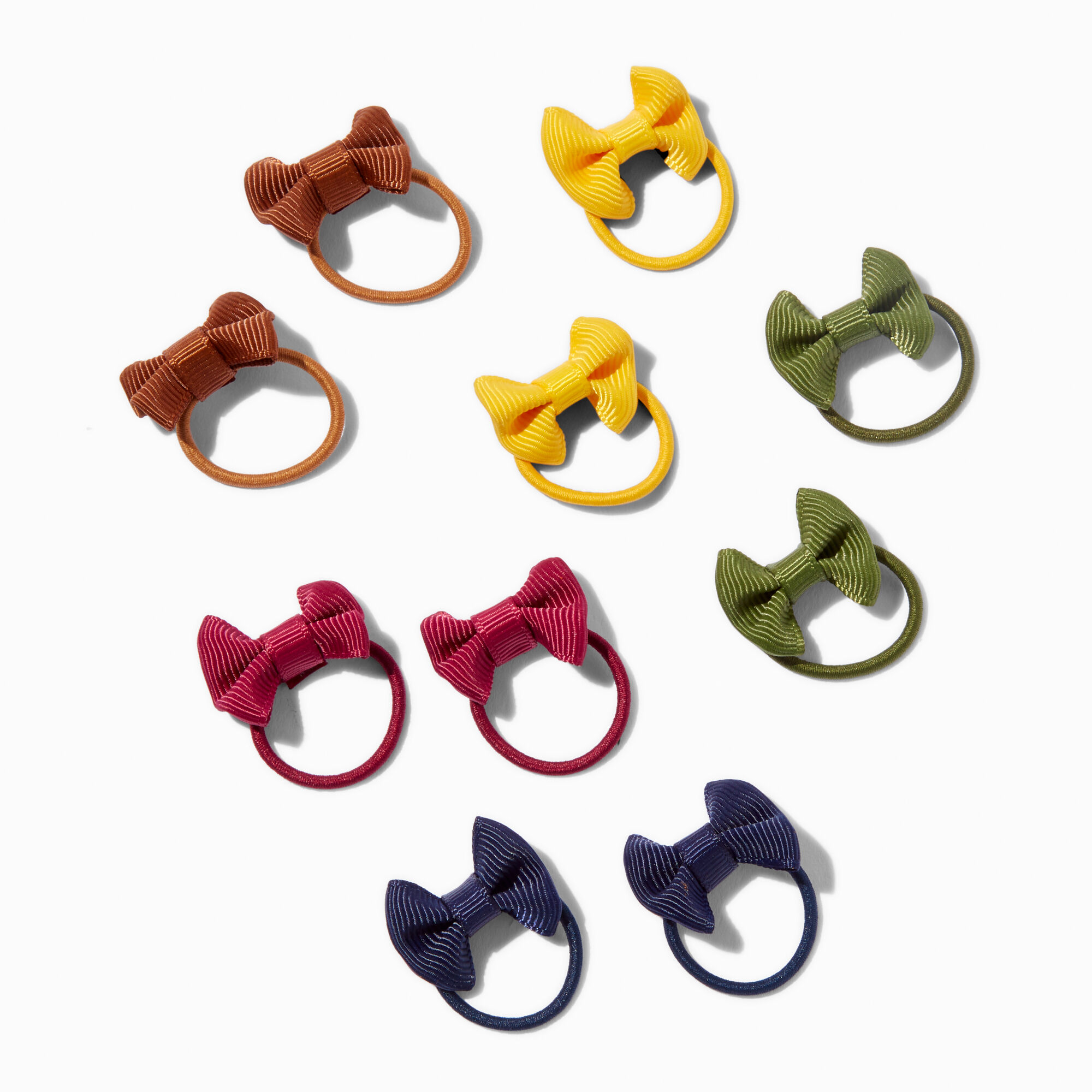 View Claires Club Fall Bow Hair Ties 10 Pack information